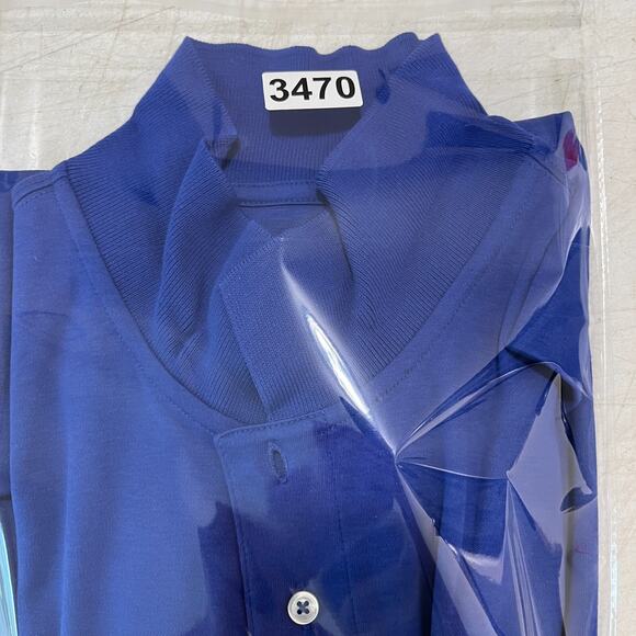 Lands End Golf Polo Shirt Mens Extra Large Blue Embroidered Flag Country Club - Picture 6 of 6